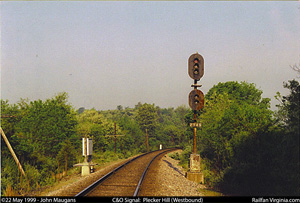 C&O Railway signal: Plecker Hill (WB)